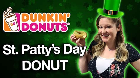 Dunkin Donuts St. Patrick's Day Machta Donut Review | Taste Test ...