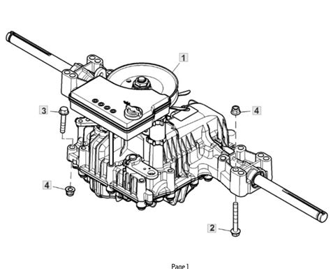 John Deere X350R – Transmission | Lawn & turfcare machinery parts