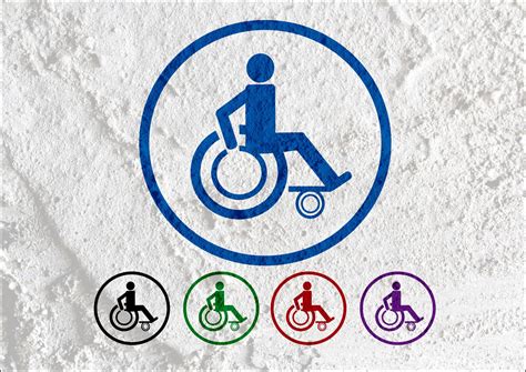 Restrooms For Wheelchair Handicap Icon Free Stock Photo - Public Domain Pictures