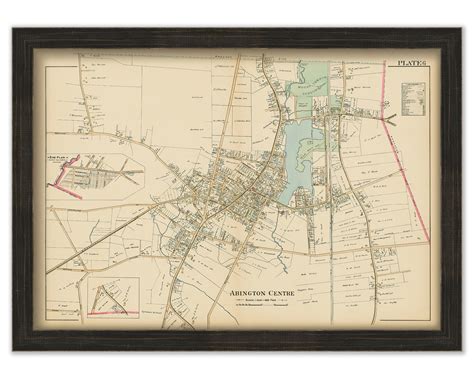 ABINGTON CENTER, Massachusetts - 1903 Map