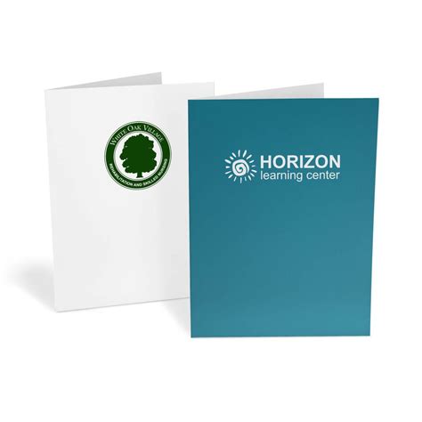 Promotional Presentation folders - premium stock Personalized With Your Custom Logo