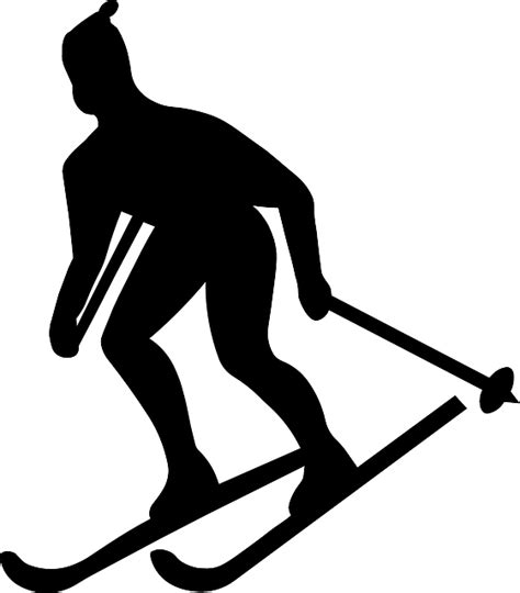 Download Skier, Silhouette, Ski. Royalty-Free Vector Graphic - Pixabay