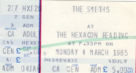 One Of The Three | 1985-03-04 Reading Hexagon ticket1985-03-04 Reading Hexagon ticket - One Of ...