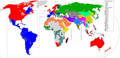 Families of the Major Languages in the World [2512x1224] [OC] : r/MapPorn