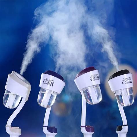 Upgraded 12V Car Humidifier with 1/2USB Car Steam Air Purifier Freshener Aroma Diffuser ...