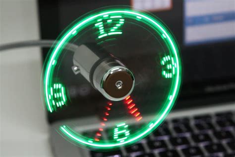 Portable USB LED Fan Clock – NoveltyStreet