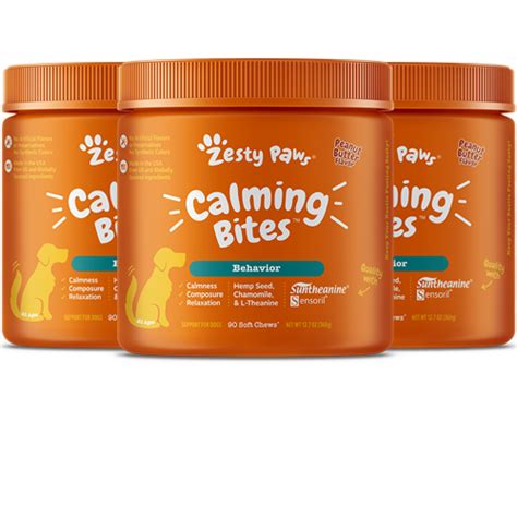 Calming Bites™ for Dogs | Stress & Anxiety | Zesty Paws