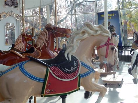 Original ride from the Euclid Beach Carousel, being refurbished and on display at the Case ...