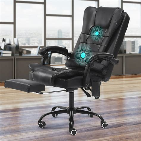 Massage Executive Office Chair Computer Chair, High Back Vibrating ...