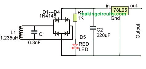 Wireless Cellphone Battery Charger Circuit