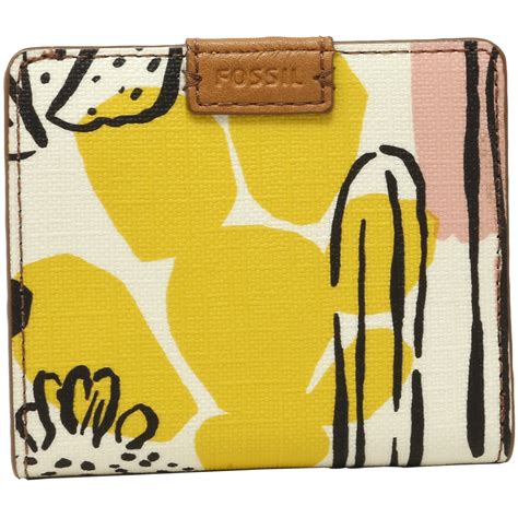 Fossil - Fossil Women's Emma Rfid Mini Leather Wallet - Pink Floral ...