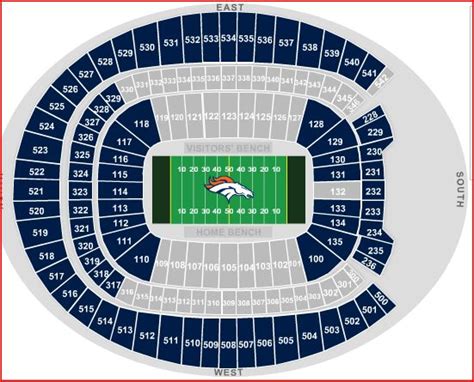 Broncos Stadium Seating | amulette