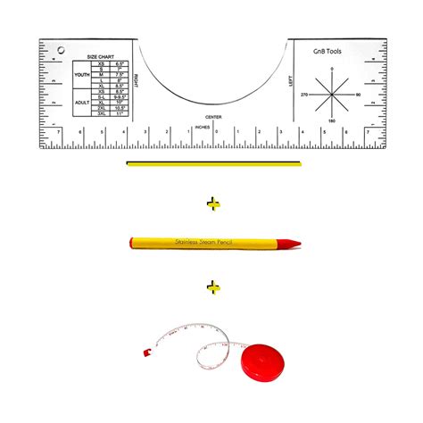 Buy T-Shirt Alignment Tool with Automatic Tape Measure and Tailor's ...