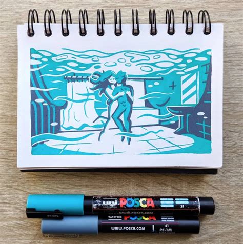 Drawing Tutorial: Posca Pen Techniques for Beginners | Blog | Domestika | Markers drawing ...