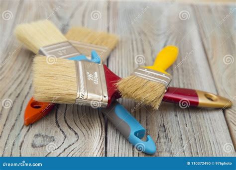 A Set of Tools for Painting a House Stock Photo - Image of container ...