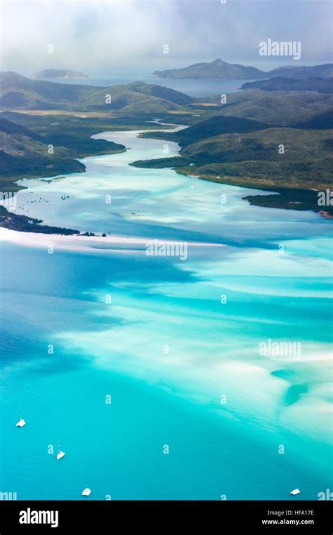 Whitsunday Islands, Whitehaven beach, Queensland, Australia Stock Photo ...