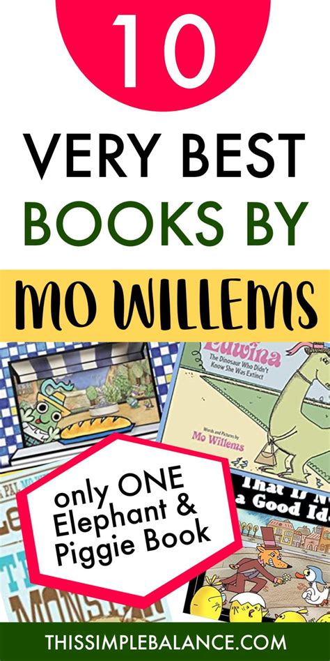 The 10 Best Mo Willems Books | This Simple Balance in 2020 | Elephant book, Mo willems, Books ...