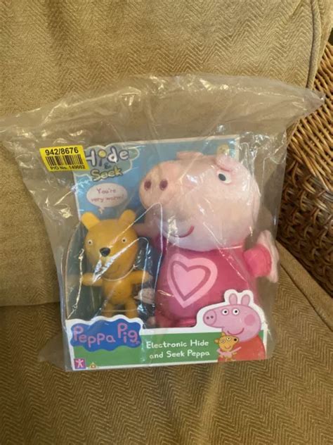 PEPPA PIG ELECTRONIC Hide And Seek Peppa Interactive Game Plush New Kids Toy 3+ £19.99 - PicClick UK