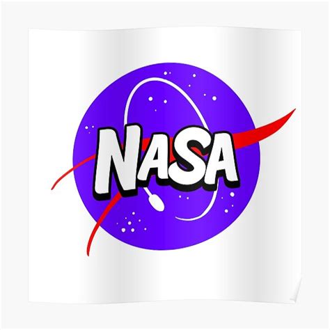 "Cartoon NASA Logo" Poster for Sale by AeroMechanical | Redbubble