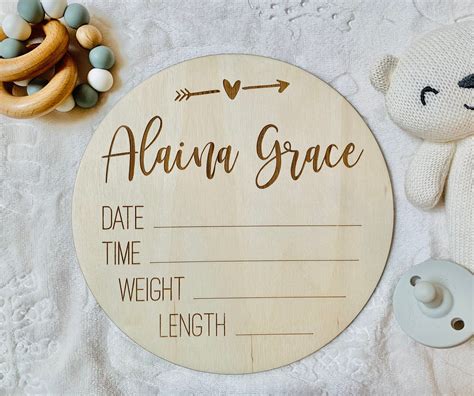 Birth Announcement Sign Baby Announcement Sign Baby Arrival | Etsy in 2022 | Baby signs, Birth ...