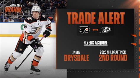 TRADE: Flyers acquire Jamie Drysdale and a 2nd round selection in the ...