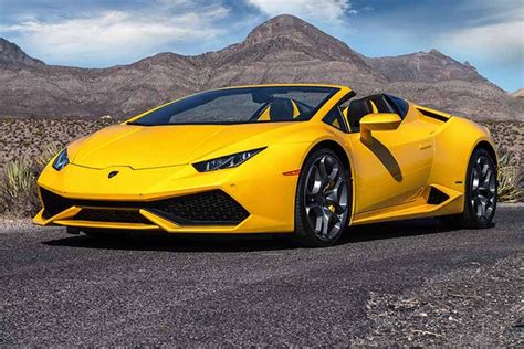 Yellow 2017 Lamborghini Huracan Convertible - Exterior: Front Angle ...