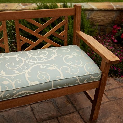 Clara Blue 48-inch Outdoor Sunbrella Bench Cushion - Free Shipping ...