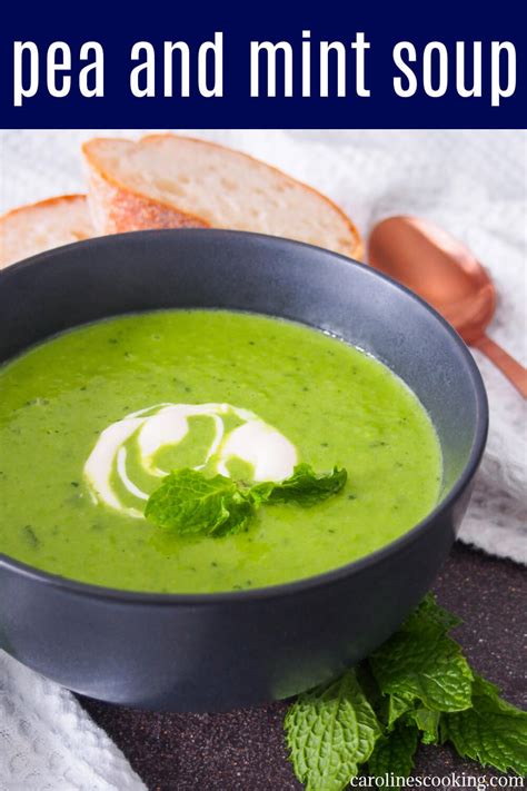 Pea and mint soup - Caroline's Cooking