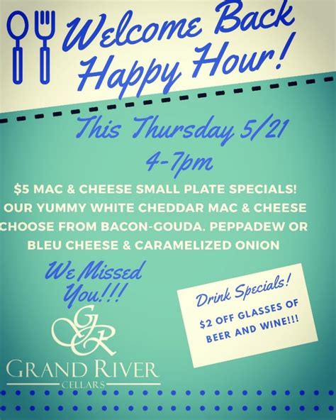 Happy Hour - Grand River Cellars Winery & Restaurant