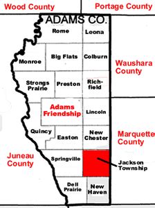 Adams County Wi Map - Alanna Leontyne