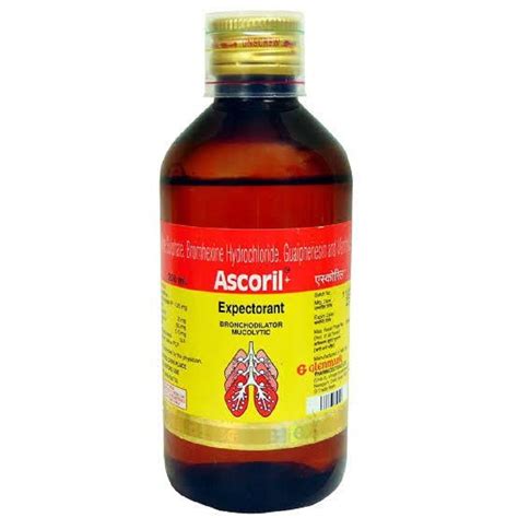 Ascoril LS Cough Syrup, 150 ml, Bottle Size: 200ml, Rs 110 /bottle | ID: 22981704955