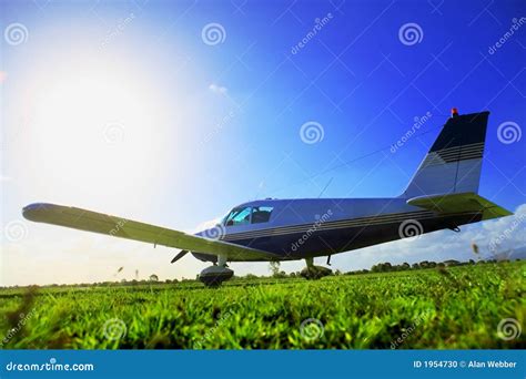 Small Plane Landing Royalty-Free Stock Photography | CartoonDealer.com ...