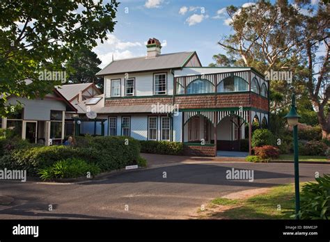 Australia New South Wales. La Maison Boutique Hotel at Katoomba in the Blue Mountains Stock ...