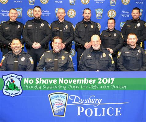 DPD Participates in "No Shave November" | Duxbury Police Department