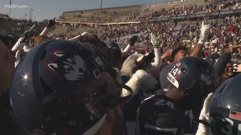 UConn football upsets Boston College for first time in team history | fox61.com