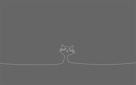 Cat - minimal wallpaper