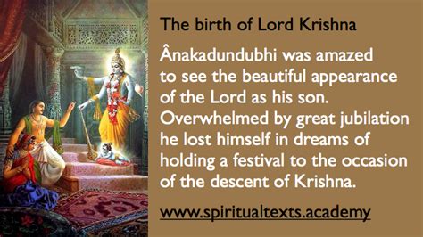 The birth of Lord Krishna according to the Srimad Bhagavatam, chapter 3 ...