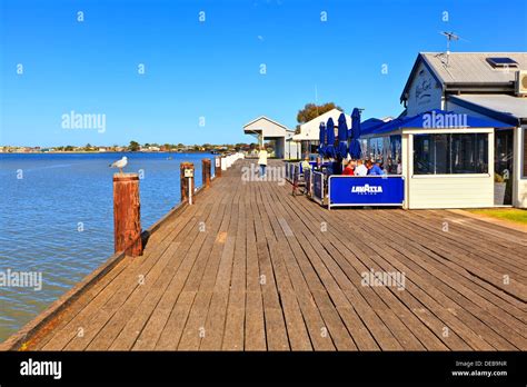 The Goolwa wharf on the Murray River in South Australia Stock Photo - Alamy