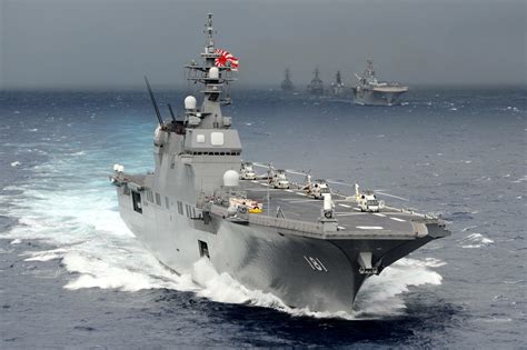 Download JDS Hyuga (DDH-181) Helicopter Carrier Military Japanese Navy 4k Ultra HD Wallpaper