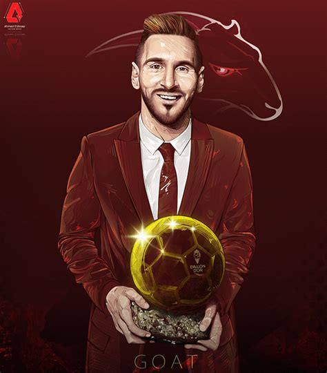 Messi ballon d'or Vector Art on Behance | Lionel messi wallpapers ...