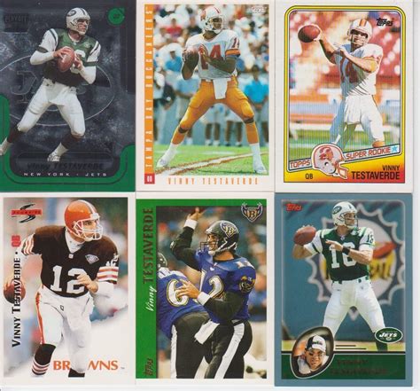 Vinny Testaverde 6 Card Lot With Rookie at Amazon's Sports Collectibles Store