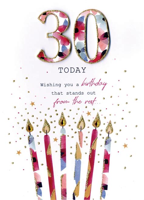 30 Today Female 30th Birthday Greeting Card | Cards