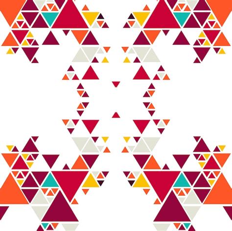 Free Vector | Abstract colorful triangle pattern background