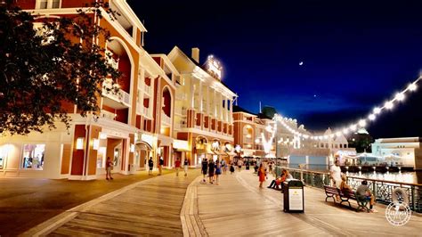 Disney's Boardwalk Walking Tour at Night in 4K | Walt Disney World ...