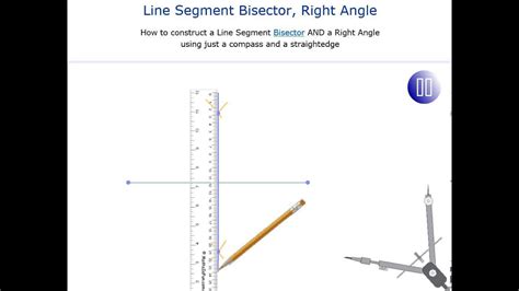 LİNE SEGMENT BİSECTOR ,RİGHT ANGLE - YouTube