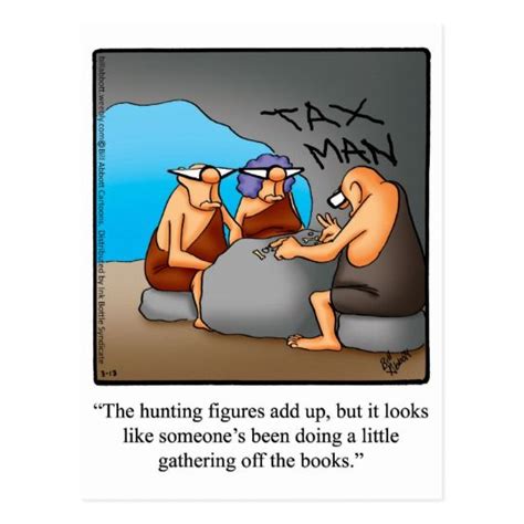 Funny Tax Humor Postcard | Zazzle | Taxes humor, Funny cartoons, Funny ...