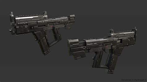 3D model Sci-fi SMG2 VR / AR / low-poly | CGTrader