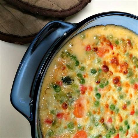 Deep Dish Pea and Vegetable Casserole Recipe