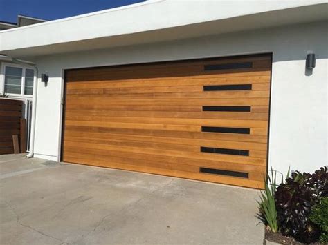 Modern Style Custom Wood Garage Door EMILIO by Pena