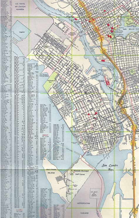 Alameda, California, 1960 old map – Alamedainfo